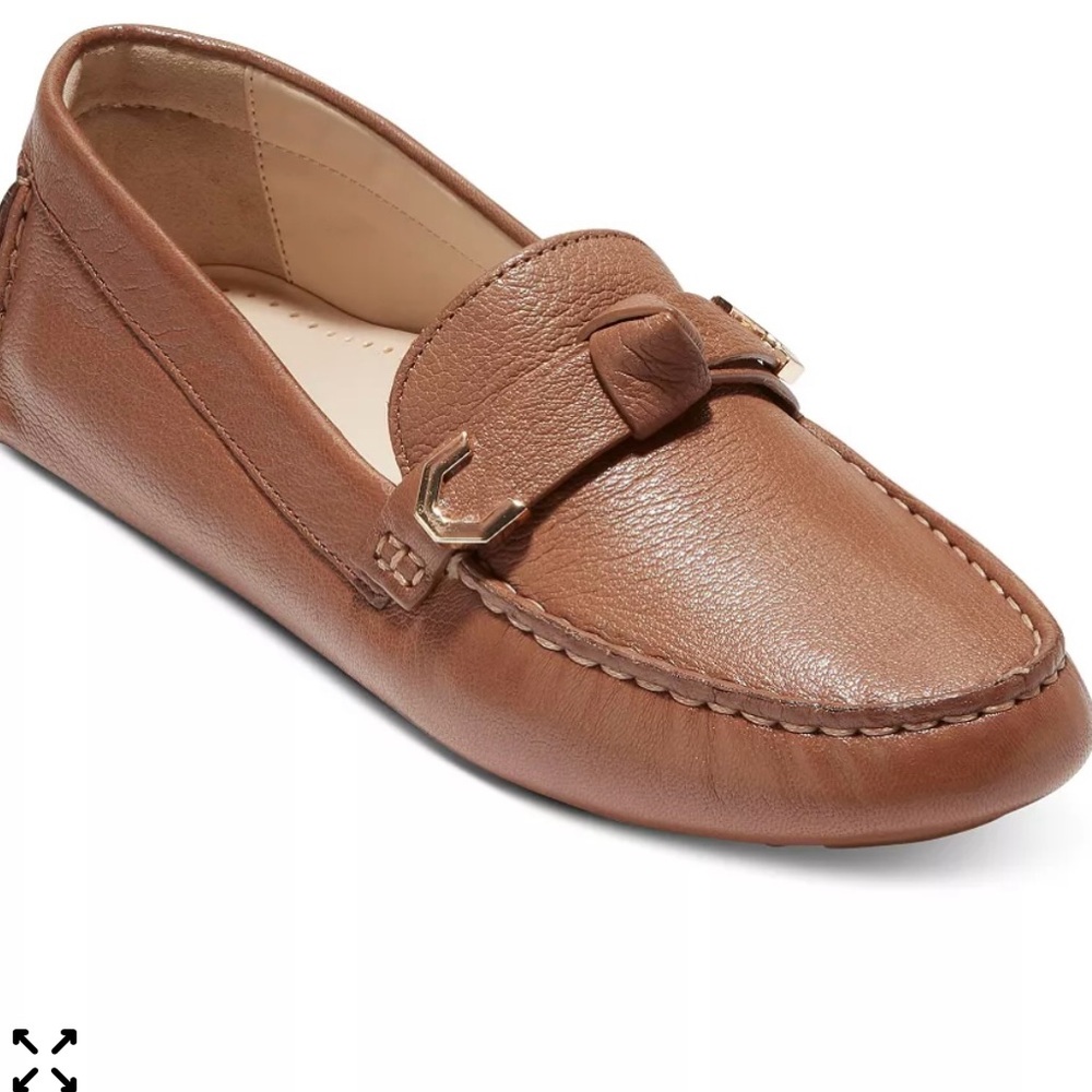 Cole Haan Women's Evelyn Bow Driver Loafers size 10 | Brown